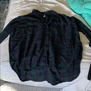 Nordstrom flannel green and blue